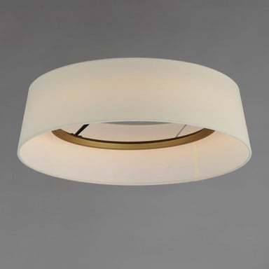 Maxim Lighting 10332OFNAB Paramount Flush Mount - Bottom View Showing LED Ring Detail
