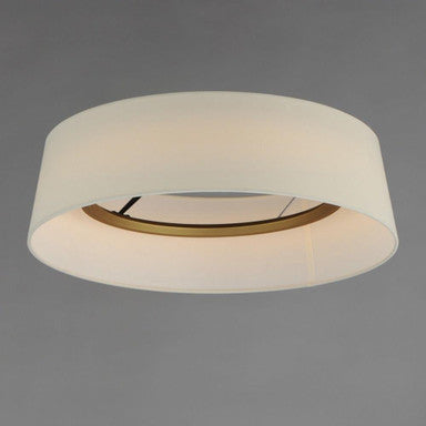Maxim Lighting 10332WTBK Paramount LED Flush Mount Ceiling Light - Bottom View Showing Integrated LED Ring