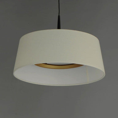 Maxim Lighting 10334OFNAB Paramount LED Pendant - Interior View Showing Brass Accent Ring Detail