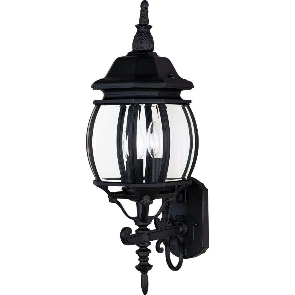Maxim Lighting 1033BK Crown Hill 3 Light Black Outdoor Wall Mount