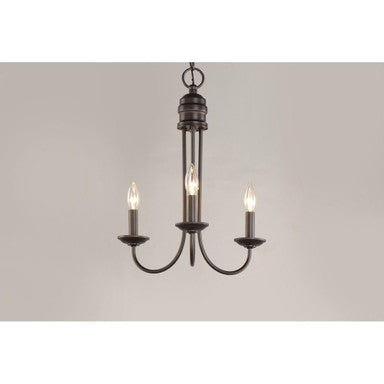 Maxim Lighting 10343SN Logan 3 Light Satin Nickel Chandelier - Angled View