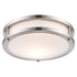 Trans Globe Lighting 10360 BN Dash brushed nickel flush mount ceiling light illuminated