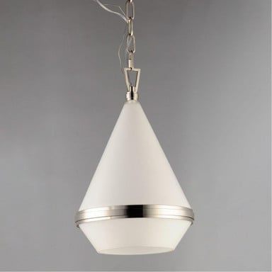 Maxim Lighting 10374WTSBR Giza 1 Light Pendant - Side Profile View