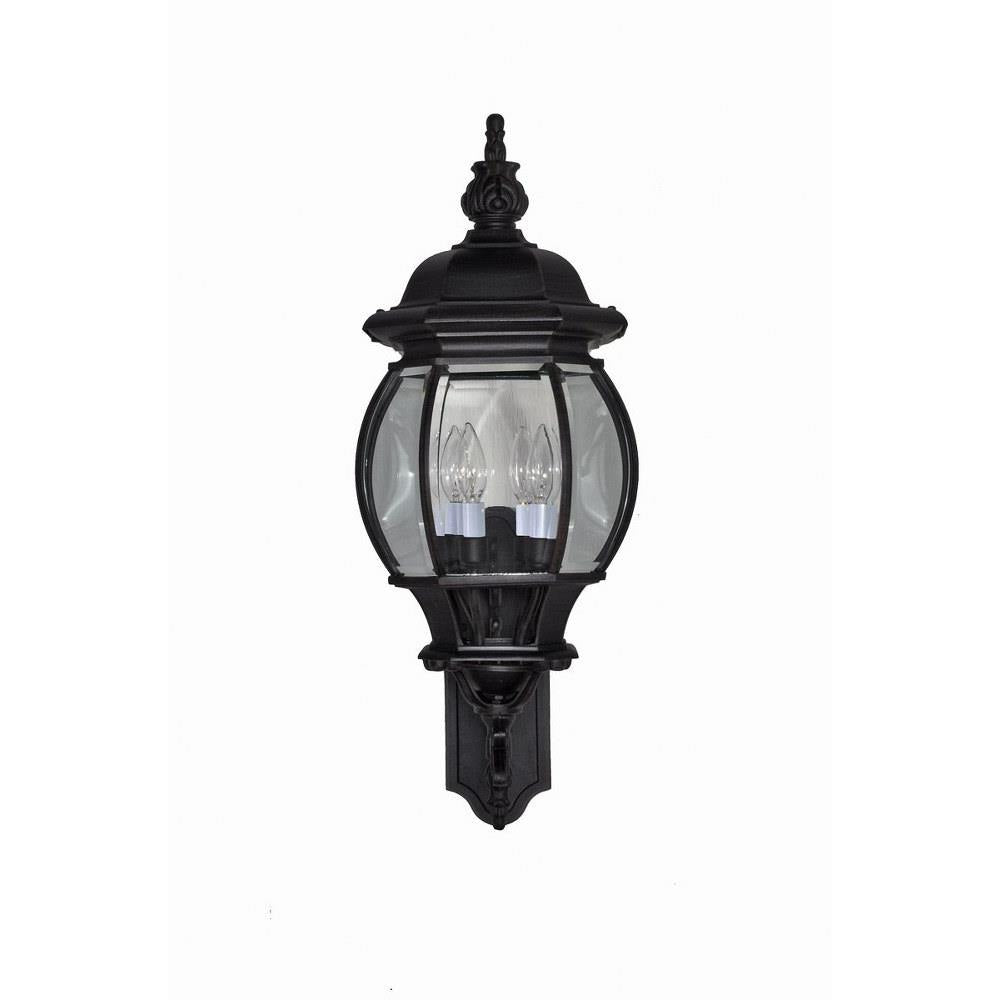Maxim Lighting 1037BK Crown Hill 4 Light Black Outdoor Wall Lantern - Angle View