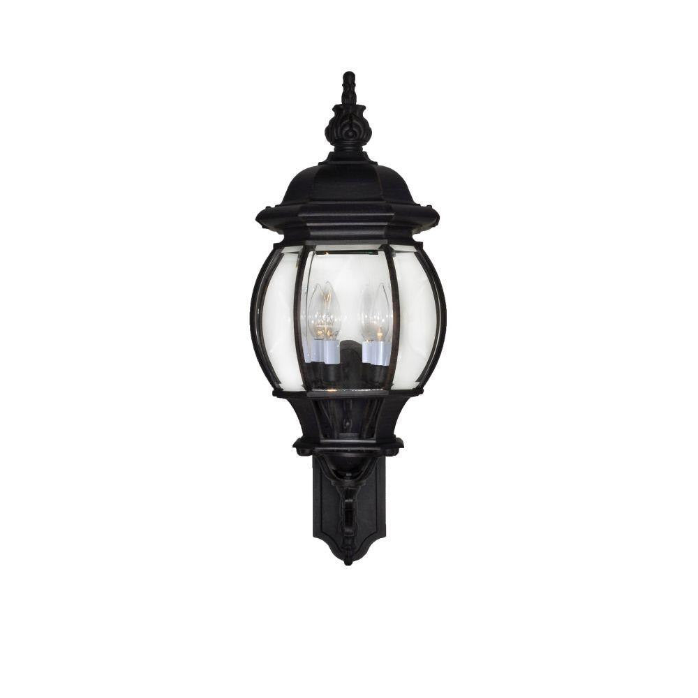 Maxim Lighting 1037BK Crown Hill 4 Light Black Outdoor Wall Lantern - Front View