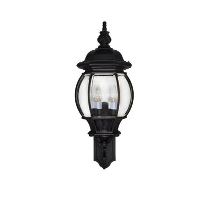 Maxim Lighting 1037BK Crown Hill 4 Light Black Outdoor Wall Lantern - Front View