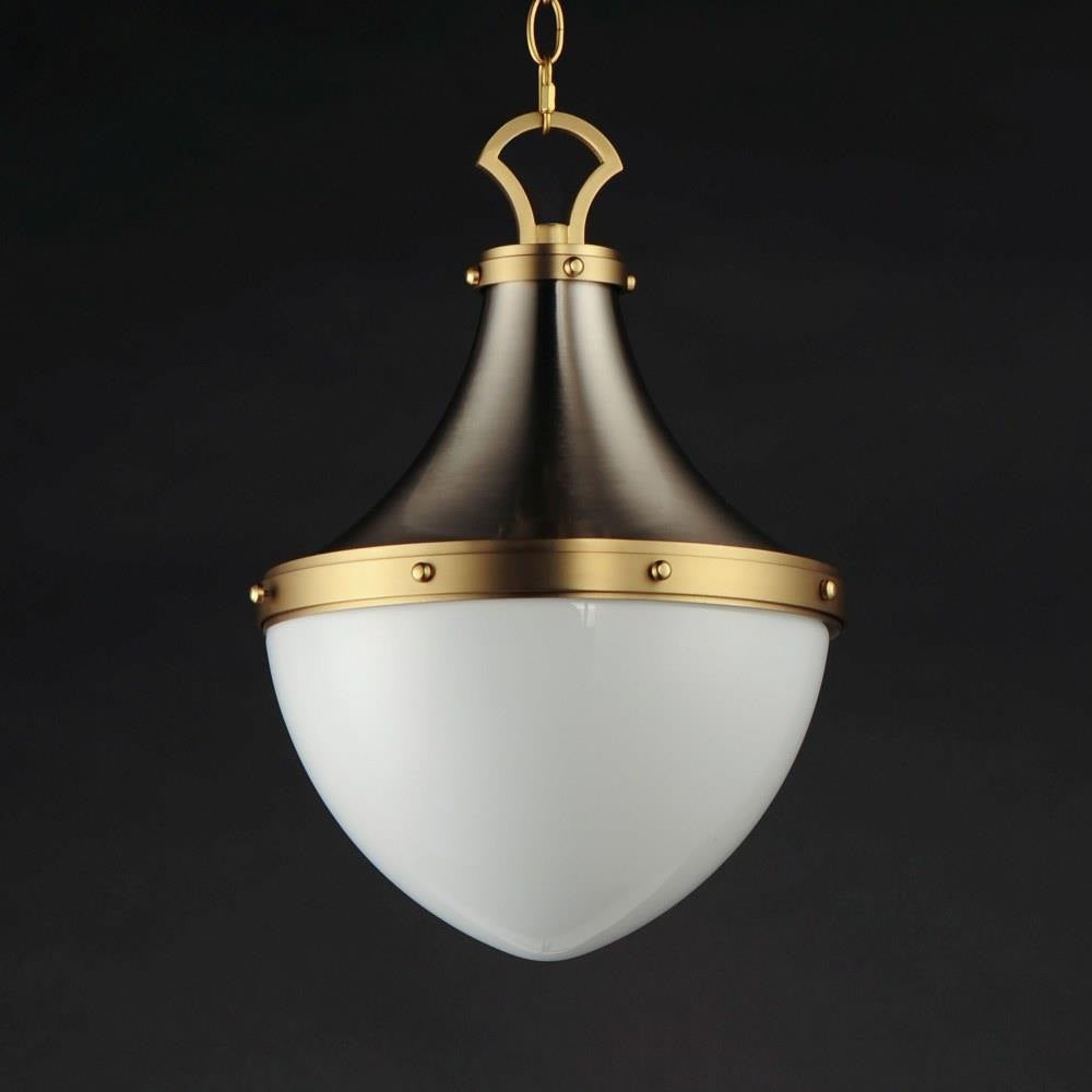 Maxim Lighting 10384WTSNSBR Conrad Pendant Dark Background View Showing Full Profile