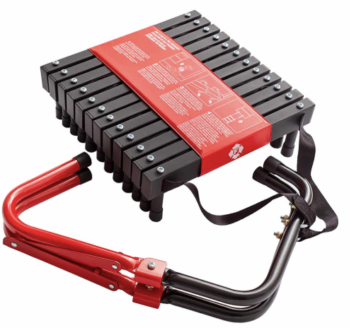 BRK First Alert 1047154 Three-Story Portable Fire Escape Ladder, 24 Feet