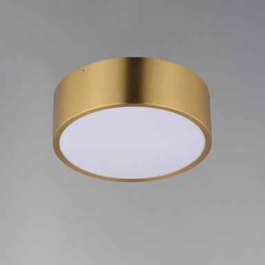 Maxim Lighting Tommy Flush Mount Ceiling Light Satin Brass Finish Top View