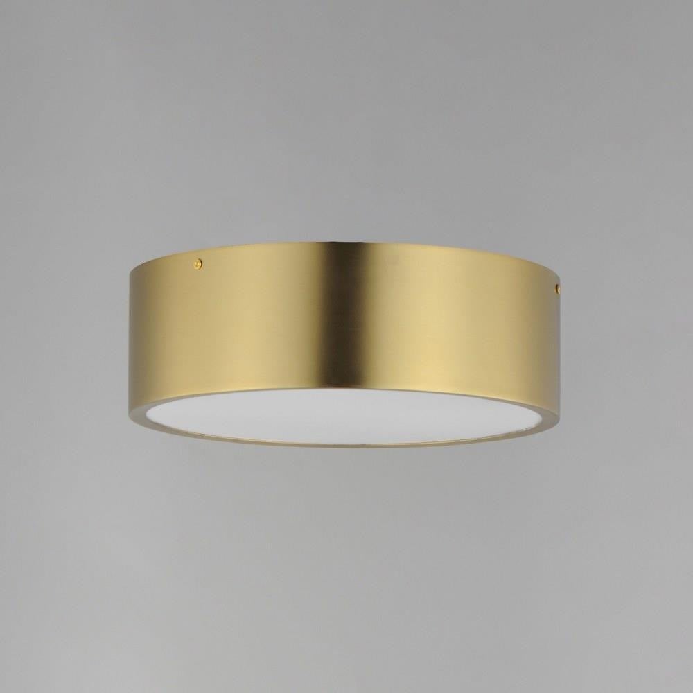 Maxim Lighting Tommy Flush Mount Ceiling Light Satin Brass Finish Side View
