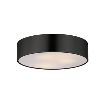 Maxim Lighting 10496WTSN Tommy 3 Light 16 Inch Satin Nickel Flush Mount Ceiling Light