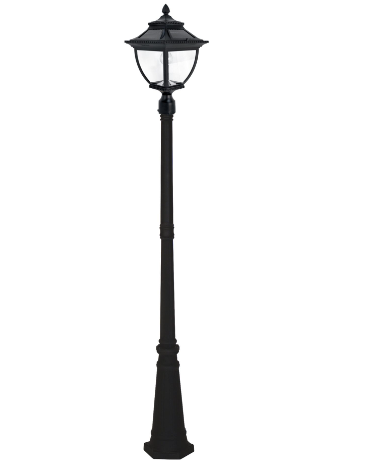 Gama Sonic 104B001 Pagoda Bulb Solar Lamp Post – Single Lamp