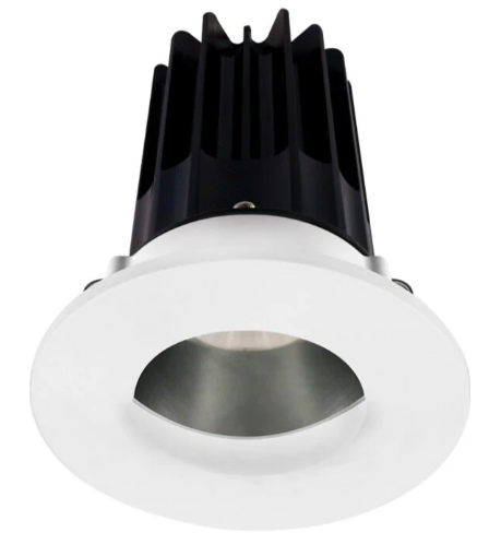 Lotus LED Lights LED-2-S8W2-5CCT-2RRCH-2RWW-60D 2 inch Recessed Downlight LED, Wattage 8W, Multi-Color Temperature, Lumens 600 lm, 60° Beam Angle, Chrome Reflector, Round Wall Wash Trim, Black