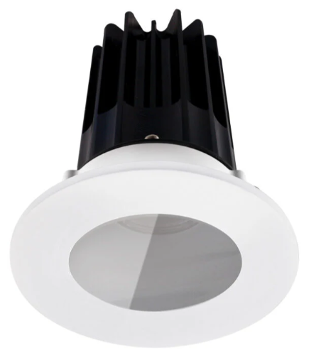 Lotus LED Lights LED-2-S8W2-3018K-2RRAK-2RST 2 inch Recessed Downlight LED, Wattage 8W, Color Temperature Dim to Warm 3000-1800K, Lumens 600 lm, 38° Beam Angle, Alzak Reflector, Round Shower Trim