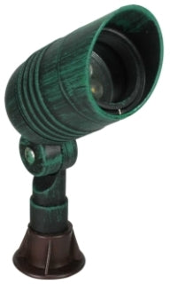 Orbit 1051-VG Cast Aluminum Hooded Slim Bullet Landscape Light, Verde Green Finish