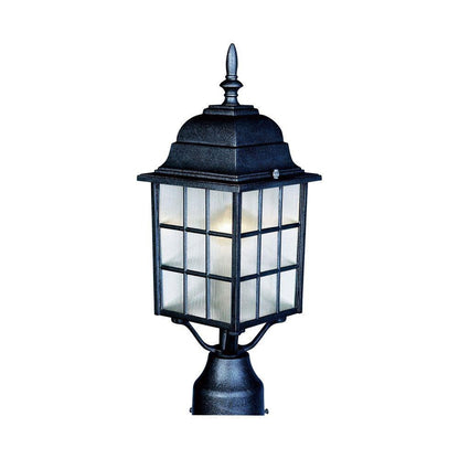 Maxim Lighting 1052BK North Church 1 Light 6 inch Black Outdoor Pole Post Mount
