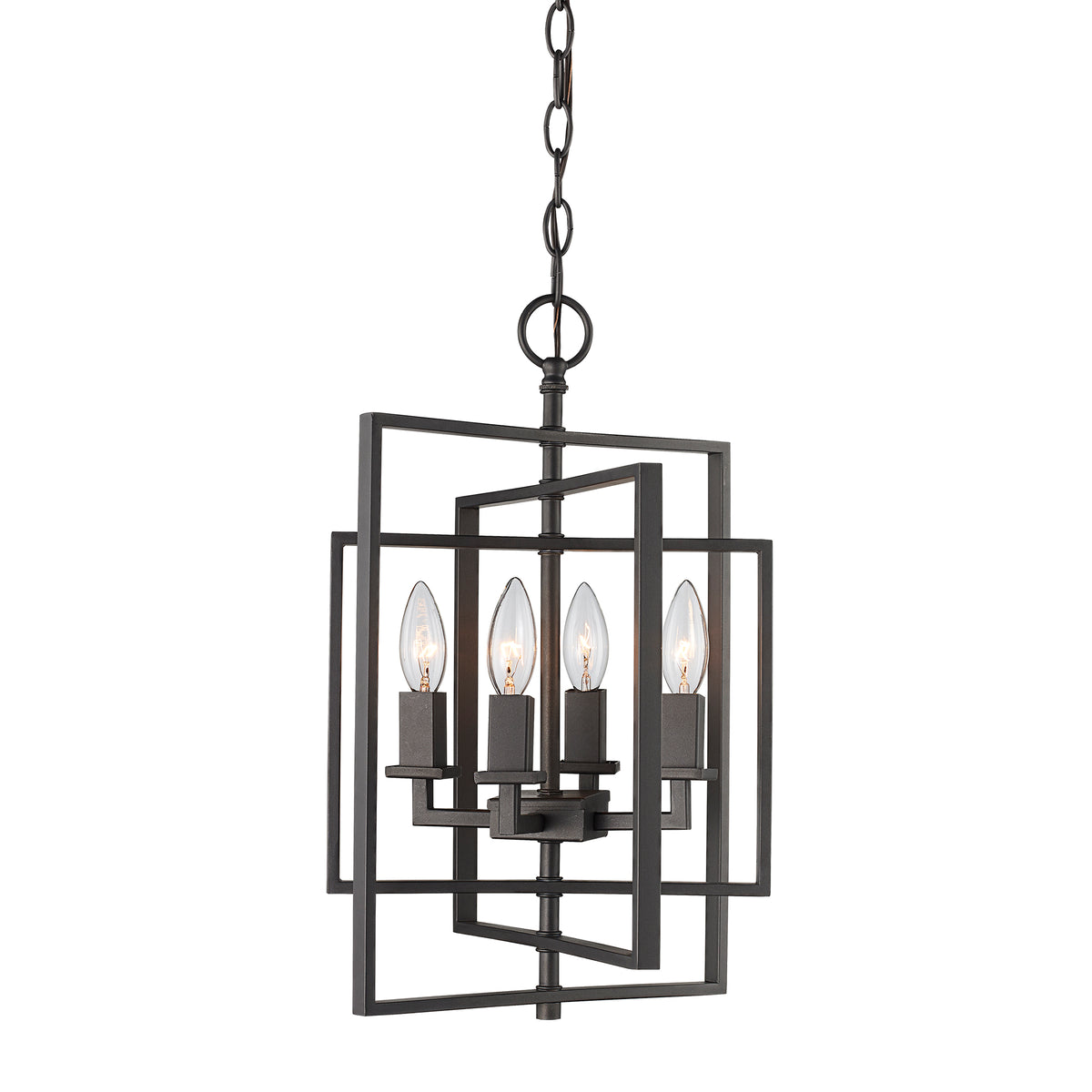 Trans Globe Lighting 10594 ROB El Capitan 4 Light Rubbed Oil Bronze Pendant Ceiling Light