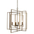Trans Globe Lighting 10596 AG El Capitan 4 Light Antique Gold Chandelier Ceiling Light