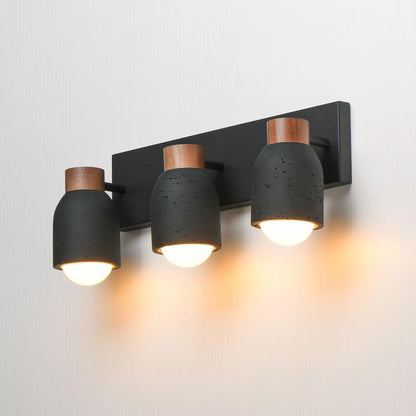 Maxim Lighting 10623LVBK Pompeii 3 Light 21 inch Lava Black Bath Vanity Wall Light Illuminated