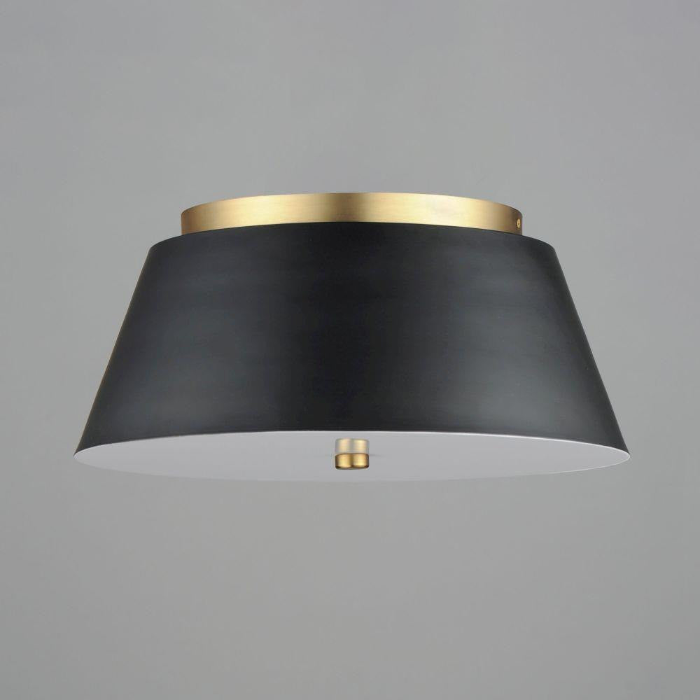Maxim Lighting 10719WTBKNAB Miles Flush Mount Ceiling Light - Angled View