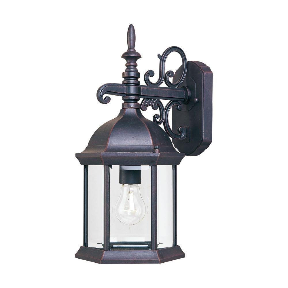 Maxim Lighting 1071CLEB Cast 1 Light 16 inch Empire Bronze Outdoor Wall Lantern
