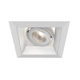 Eurofase Lighting TE111GU10-22 4-in MR16 Recessed Light with Trim, 1-Light, GU10, Wattage 50W, Voltage 120V, White/White Finish