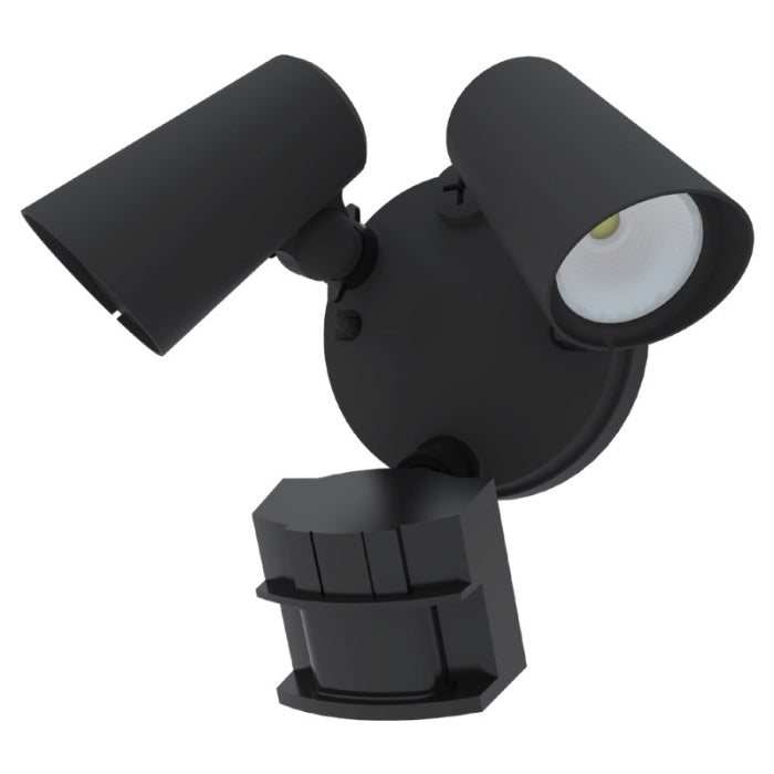 American Lighting FL2-3CCT-BK LED Security Flood Light, Watatge 20W, Multi-Color Temperature, 1,600 Lumens, Motion Sensor, Voltage 120V, Black Finish