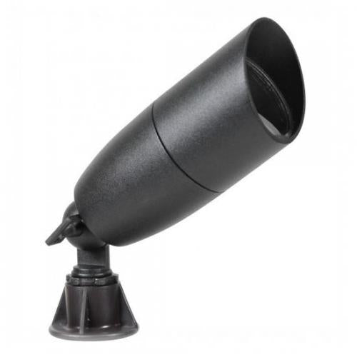 ORBIT 1081-BK 75W Cast Aluminum Hooded Bullet Landscape Light W/Key, Black Finish