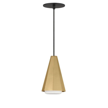 Maxim Lighting 10811SWBKAB Rizzo 1 Light Pendant Full View with Black Canopy on White Background