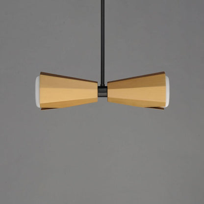 Maxim Lighting 10812SWBKAB Rizzo 2 Light Pendant Front View Both Shades