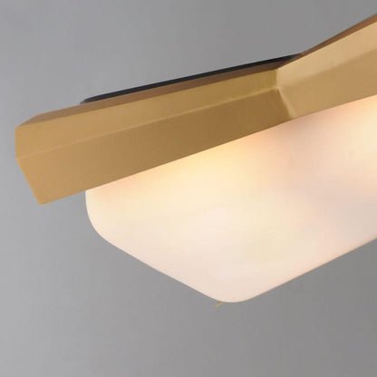 Maxim Lighting 10819SWBKAB Rizzo 2 Light 16 inch Black/Aged Brass Flush Mount Ceiling Light - Detail Close-Up