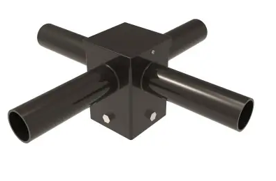 Keystone KT-PMTT-4SQ-Q90 Quad Horizontal 90º Pole Mount Top Tenon Adapter for 4" Square Poles