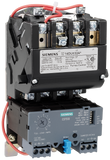 Siemens 14DUD32AA Class 14 Full Voltage Motor Starter, 110 to 120/220 to 240 VAC V Coil, Non-Reversing Action, 3 Poles, NEMA 1/Open Enclosure