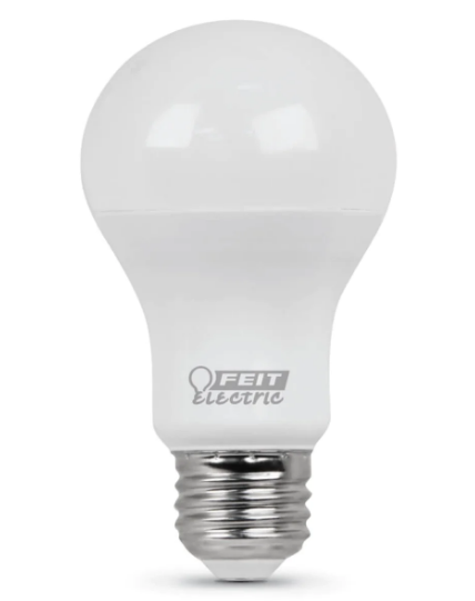 Feit Electric A450/827/10KLED Soft White A19 (E26 Medium Base) Non-Dimmable LED Light Bulb, Color Temperature 2700K, Wattage 6W, Voltage 120V 6 Pack