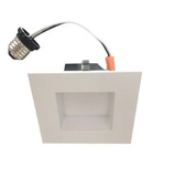 Cyber Tech Lighting LC12RT4-SQW/CCT 4-in LED Recessed Can Retrofit, Square, Wattage 10W, Voltage 120V, Selectable CCT, White