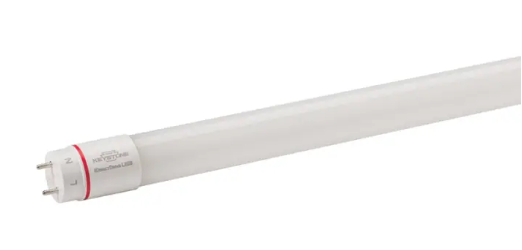 Keystone KT-LED10.5T8-48G-830-DX2 /G2-CP 48" LED T8 Tube, Glass Construction, Wattage 10.5W, Color Temperature 3000K, Voltage 120-277V,  Direct Drive, Single or Double Ended