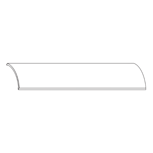 Alloy LED AL-50-15-9912-CLR 4' Surfa 2X Channel Clear Cover