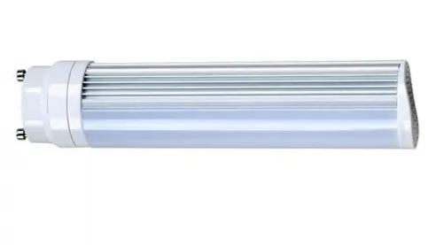 SATCO S8747 LED PL Bulb, 2-Pin GU24 Base, Wattage 8W, Color Temperature 3500K, 120 deg. Beam Angle, Voltage 120-277V, 675 Lumens