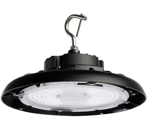 Nuvo 65-801R2 LED UFO High Bay, Wattage 100W, Lumens 14100 lm, Voltage 120V-277V, Color Temperature 4000K, Black