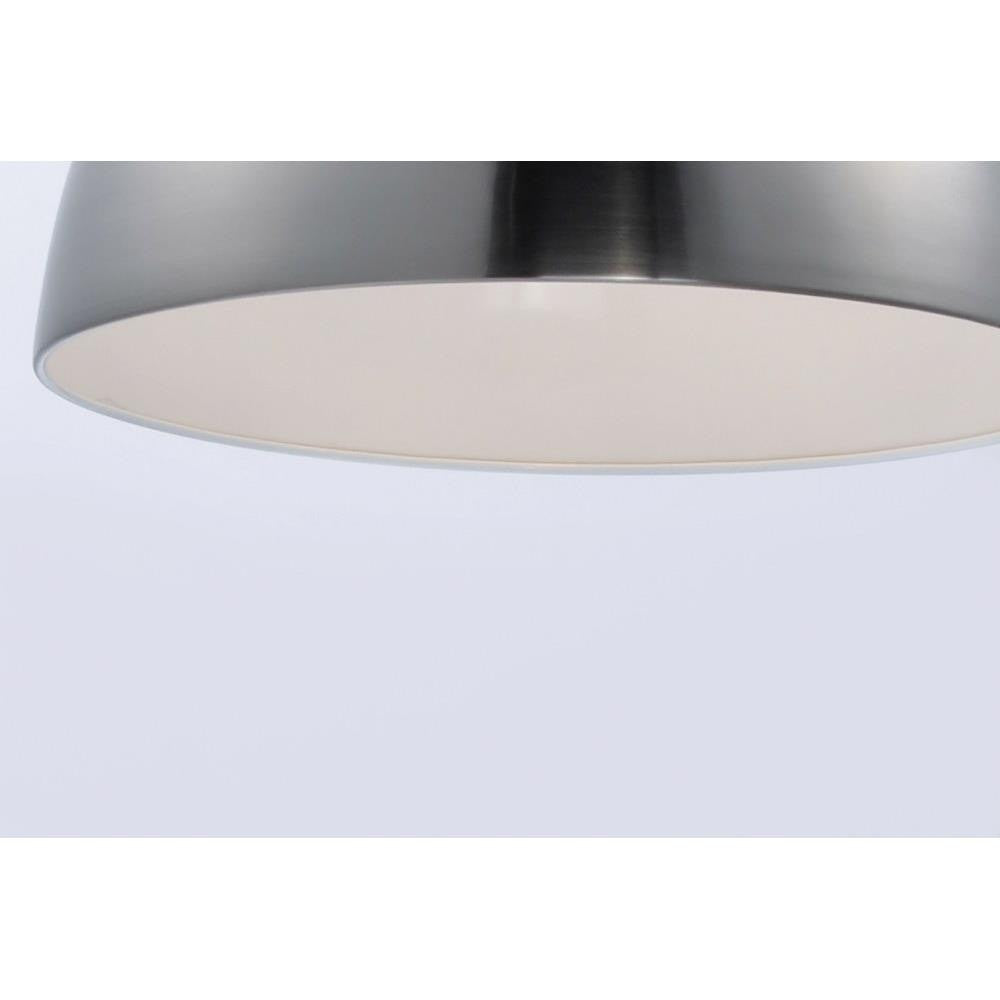 Maxim Lighting 11020SN Cora Mini Pendant - Satin Nickel with White Interior Detail