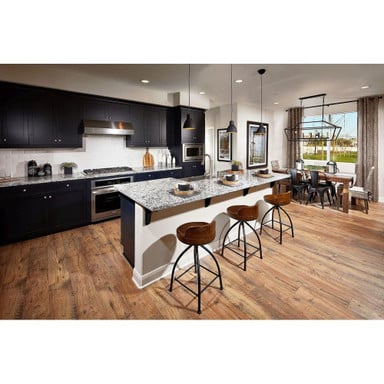 Maxim Lighting 11022BKGLD Cora 1 Light Black/Gold Mini Pendant - Kitchen Room Scene