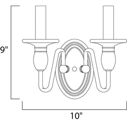 Maxim Lighting 11032OI Towne Wall Sconce Dimensions 9 inch H x 10 inch W