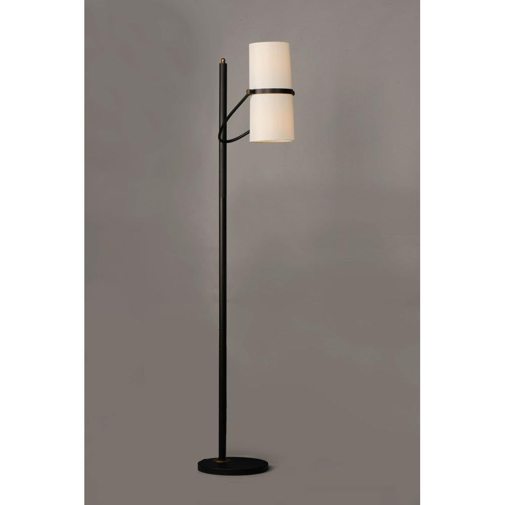Maxim Lighting 11104OFBZAB Oscar 2 Light 70.25 Inch Bronze Antique Brass Floor Lamp Full View