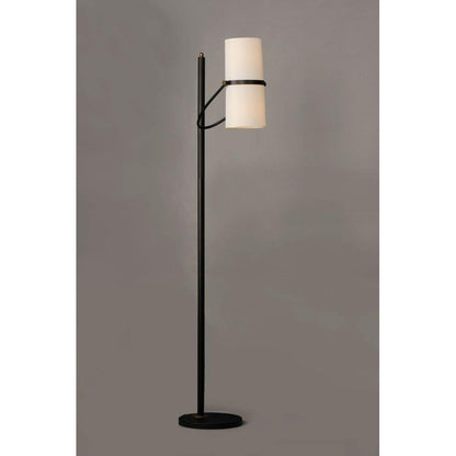 Maxim Lighting 11104OFBZAB Oscar 2 Light 70.25 Inch Bronze Antique Brass Floor Lamp Full View