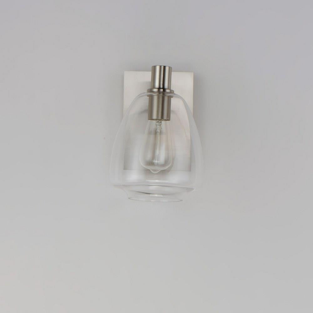 Maxim Lighting Babylon 1 Light Wall Sconce in Satin Nickel