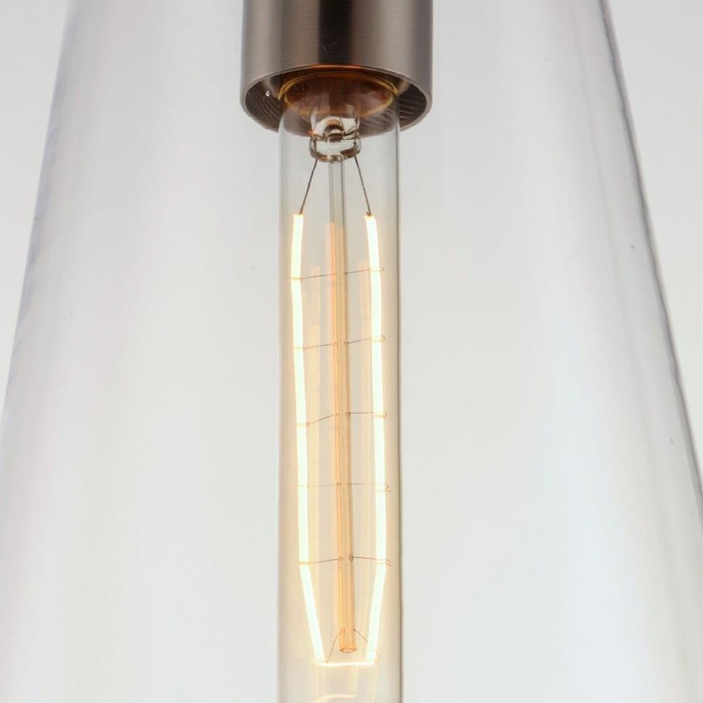 Maxim Lighting 11114CLSBR Babylon Pendant Close-Up of Bulb and Socket Detail
