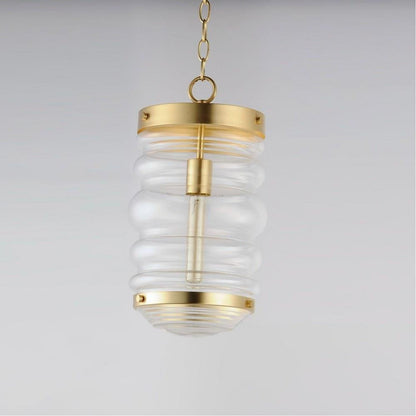 Maxim Lighting 11124CLSBR Newport Pendant Close-Up View in Satin Brass