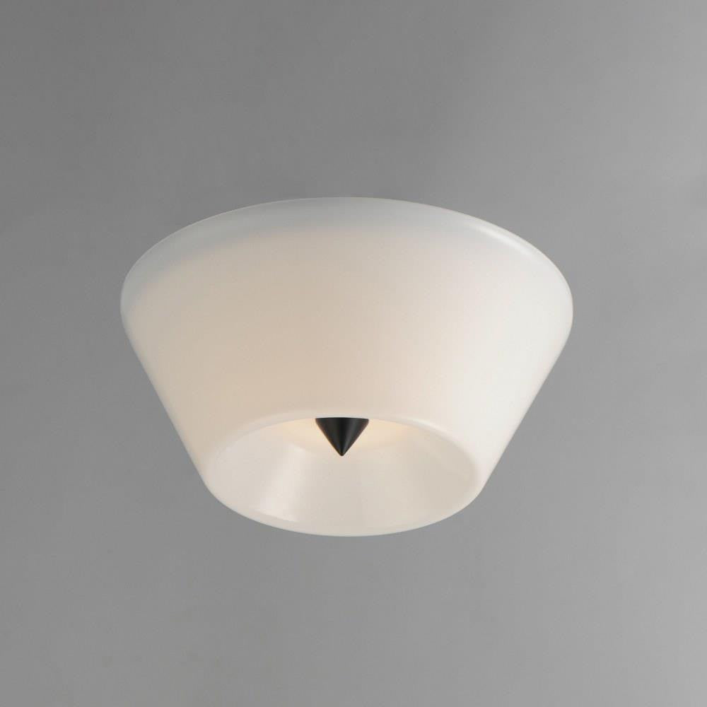 Maxim Lighting 11150WTBK Tack LED Flush Mount Ceiling Light - Gray Background View