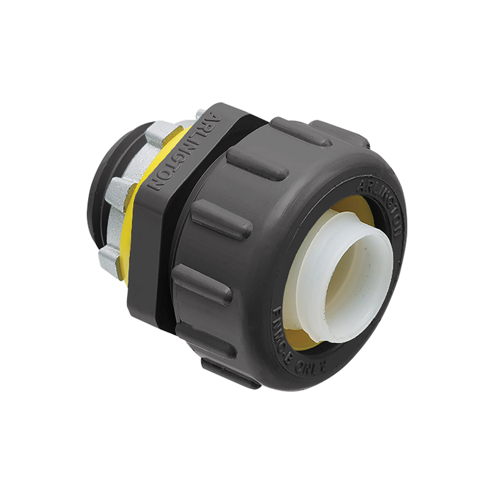 Industries NMLT50BL 1/2" Black PVC Liquid Tight Straight Non-Metallic Connector 25 Pack