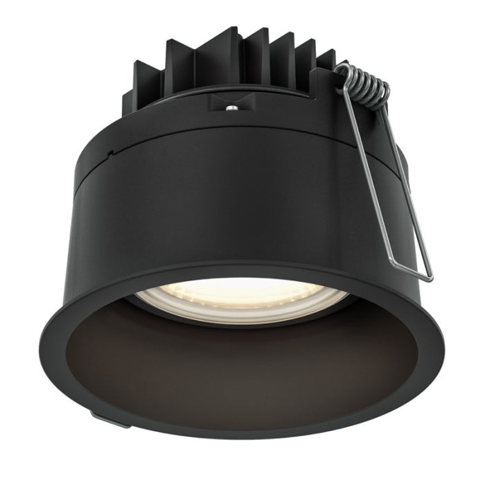 DALS Lighting RGM4-CC-BK 4" Inch Round Regressed Gimbal Down Light, - 30° Tilt, Multi-Color Temperature, 1,050 Lumens, Voltage 120V, Wattage 12W, Black Finish